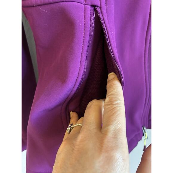 THE NORTH FACE Winter Jacket Womens L Purple Full Zip Windwall Outdoor Gorpcore - Picture 15 of 16